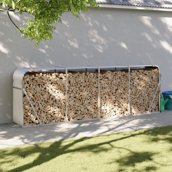 Brennholzregal Rozmari 300x45x100cm (verzinkter Stahl)
