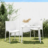 Weiße Gartenstühle Suzzy 50x46x80cm (2 Stück Polypropylen)