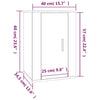 TV-Schrank-Set Sanza 3-teilig Grau (Sonoma Eiche)
