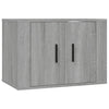 TV-Schrank-Set Sanza 3-teilig Grau (Sonoma Eiche)
