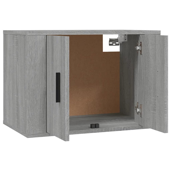 TV-Schrank-Set Sanza 3-teilig Grau (Sonoma Eiche)