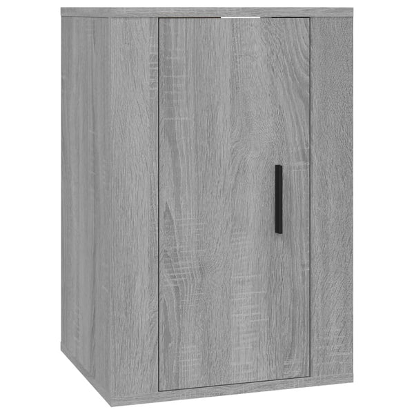 TV-Schrank-Set Sanza 3-teilig Grau (Sonoma Eiche)