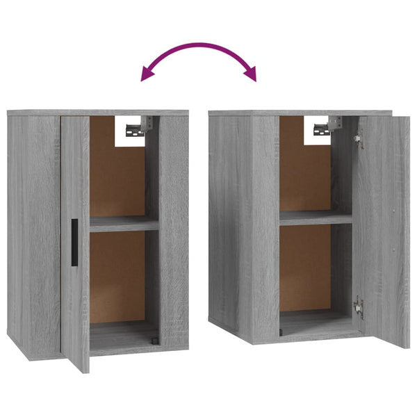 TV-Schrank-Set Sanza 3-teilig Grau (Sonoma Eiche)