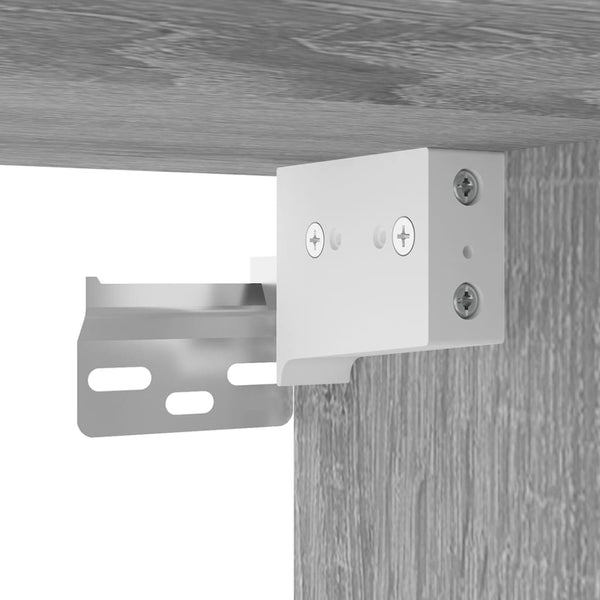 TV-Schrank-Set Sanza 3-teilig Grau (Sonoma Eiche)