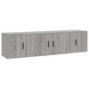 Graues TV-Schrank-Set Milorean (3-teilig, Sonoma-Holz)
