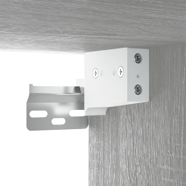 Graues TV-Schrank-Set Milorean (3-teilig, Sonoma-Holz)