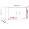 Graues TV-Schrank-Set Milorean (3-teilig, Sonoma-Holz)