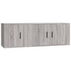 Graues TV-Schrank-Set Imtraut (2-teilig, Sonoma-Holz)
