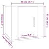 Graues TV-Schrank-Set Imtraut (2-teilig, Sonoma-Holz)