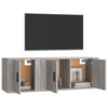 Graues TV-Schrank-Set Imtraut (2-teilig, Sonoma-Holz)