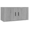 Graues TV-Schrank-Set Imtraut (2-teilig, Sonoma-Holz)