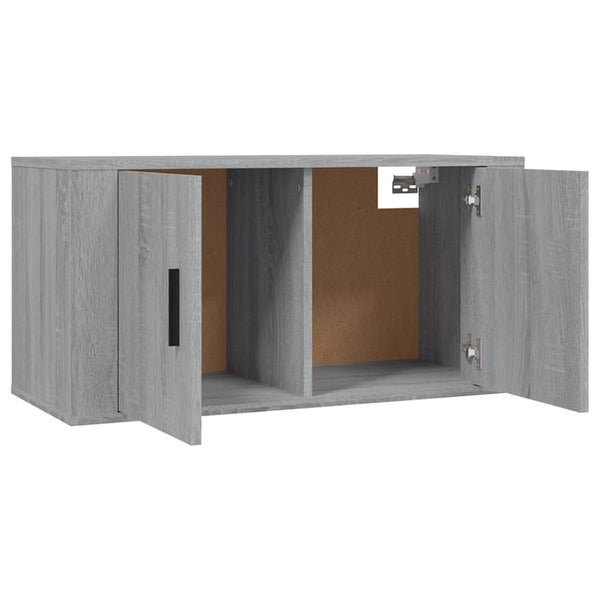Graues TV-Schrank-Set Imtraut (2-teilig, Sonoma-Holz)