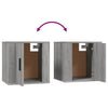 Graues TV-Schrank-Set Imtraut (2-teilig, Sonoma-Holz)