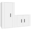 Weißes TV-Schrank-Set Iasmin (2-teilig, Holz)