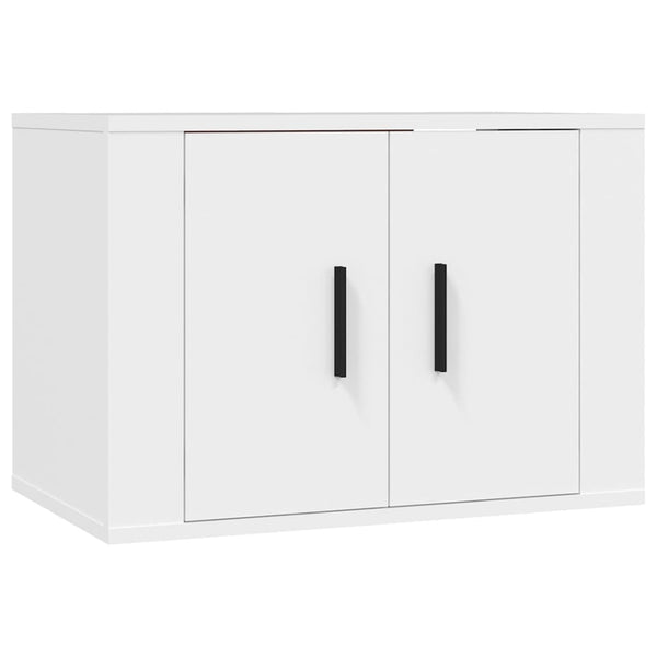Weißes TV-Schrank-Set Iasmin (2-teilig, Holz)