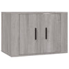 Graues TV-Schrank-Set Egaterina (3-teilig, Sonoma-Holz)
