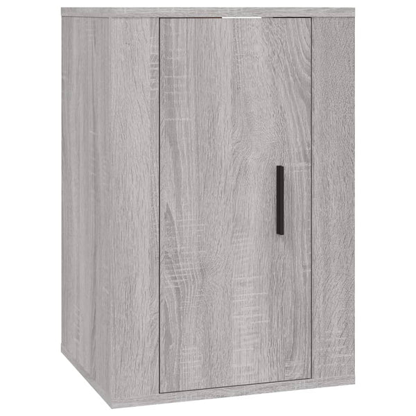 Graue TV-Schrank-Set Tiffanie (3-teilig, Sonoma Eiche)