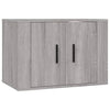 Grauer TV-Schrank Dimirel, 4-teilig (Sonoma-Holz)