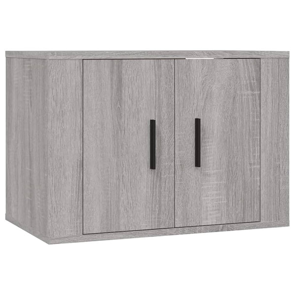 Grauer TV-Schrank Dimirel, 4-teilig (Sonoma-Holz)