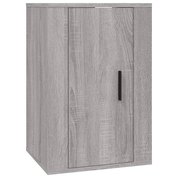Grauer TV-Schrank Dimirel, 4-teilig (Sonoma-Holz)