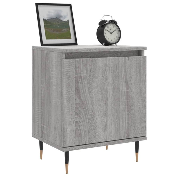 Grauer Nachttisch Tarapanel 40x30x50cm (Holz)