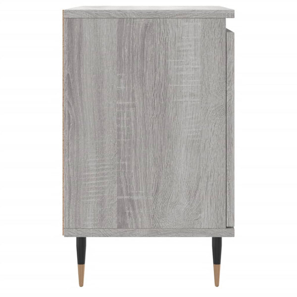 Grauer Nachttisch Tarapanel 40x30x50cm (Holz)