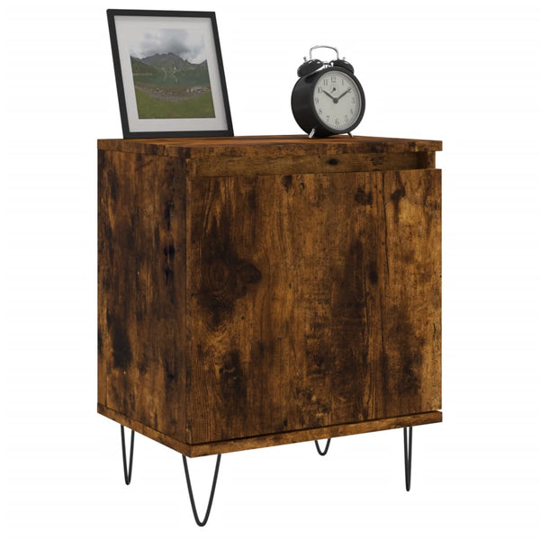 Nachttisch Trinitas, Rauch-Eiche, 40x30x50cm (Holz)