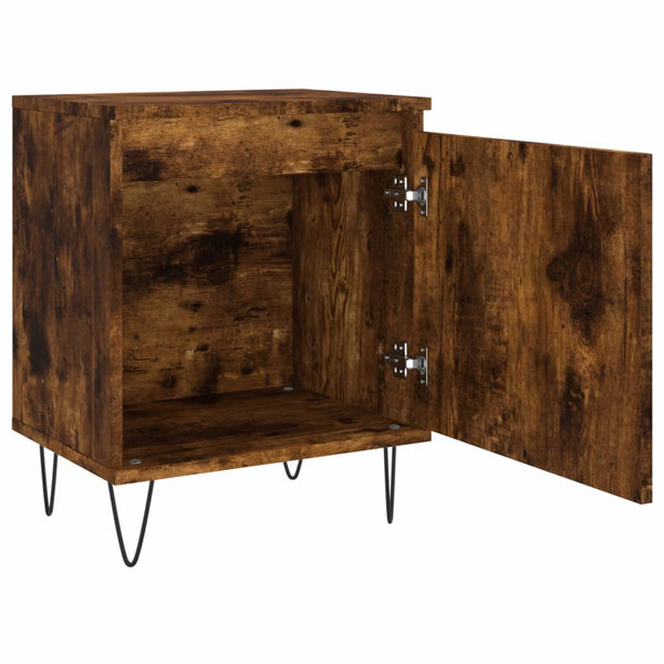 Nachttisch Trinitas, Rauch-Eiche, 40x30x50cm (Holz)