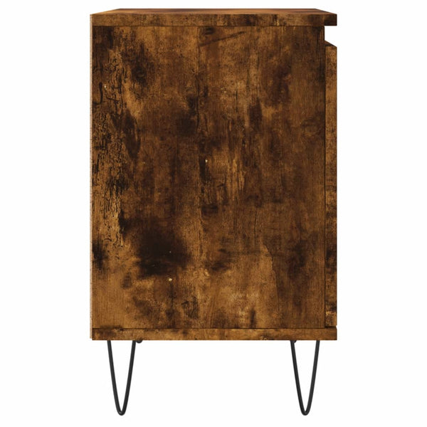 Nachttisch Trinitas, Rauch-Eiche, 40x30x50cm (Holz)
