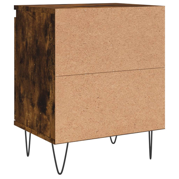 Nachttisch Trinitas, Rauch-Eiche, 40x30x50cm (Holz)