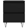 Schwarzer Nachttisch Deda 40x35x50cm (Holz)
