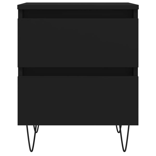 Schwarzer Nachttisch Deda 40x35x50cm (Holz)