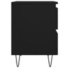 Schwarzer Nachttisch Deda 40x35x50cm (Holz)