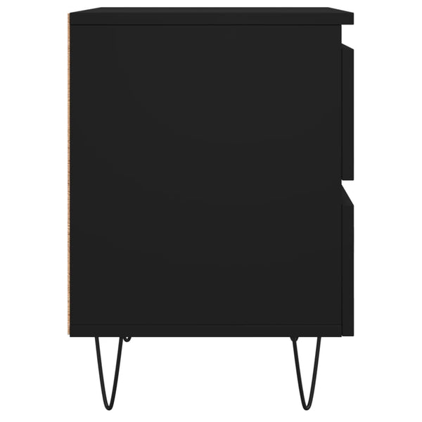 Schwarzer Nachttisch Deda 40x35x50cm (Holz)