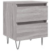 Grauer Nachttisch Deda 40x35x50cm (Holz)