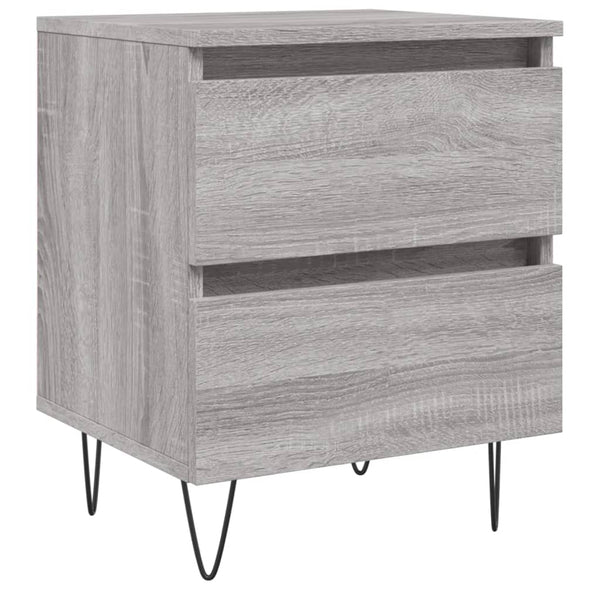 Grauer Nachttisch Deda 40x35x50cm (Holz)