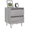 Grauer Nachttisch Deda 40x35x50cm (Holz)