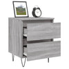 Grauer Nachttisch Deda 40x35x50cm (Holz)