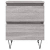 Grauer Nachttisch Deda 40x35x50cm (Holz)