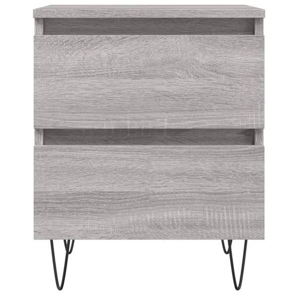 Grauer Nachttisch Deda 40x35x50cm (Holz)
