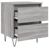 Grauer Nachttisch Deda 40x35x50cm (Holz)
