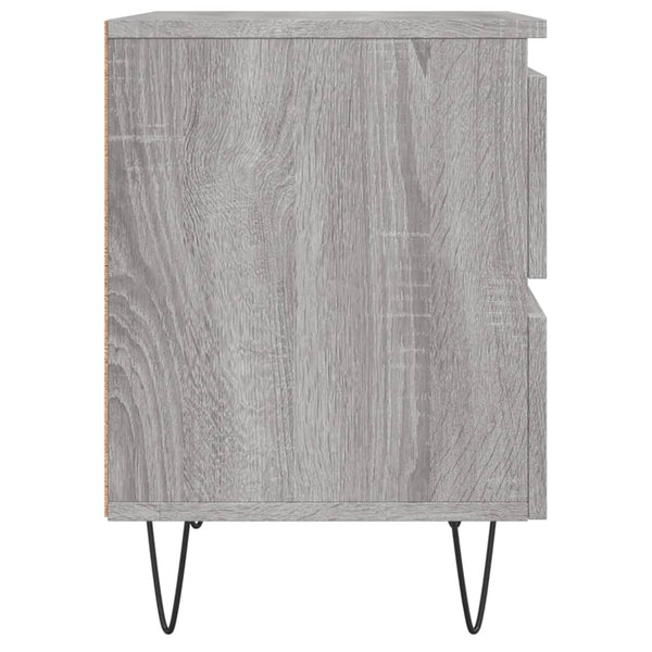 Grauer Nachttisch Deda 40x35x50cm (Holz)