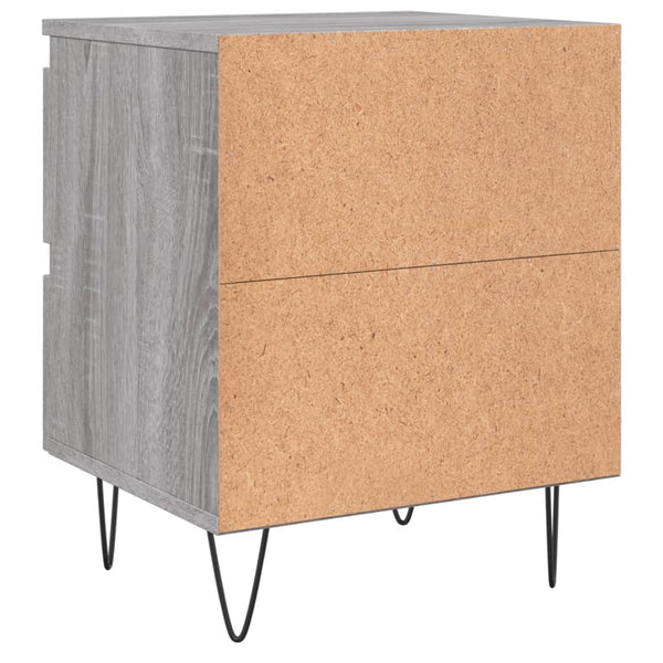 Grauer Nachttisch Deda 40x35x50cm (Holz)