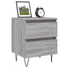 Graue Nachttische Deda 40x35x50cm (2 St. Sonoma Holz)