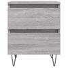 Graue Nachttische Deda 40x35x50cm (2 St. Sonoma Holz)