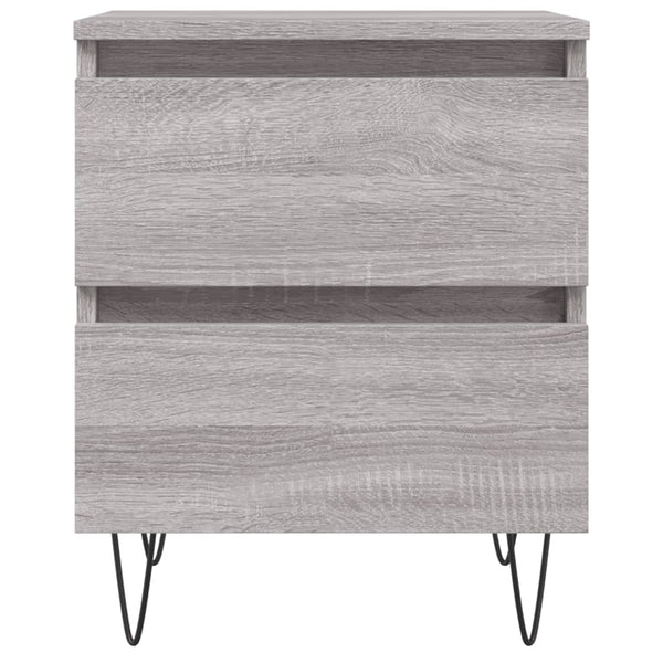Graue Nachttische Deda 40x35x50cm (2 St. Sonoma Holz)