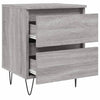 Graue Nachttische Deda 40x35x50cm (2 St. Sonoma Holz)