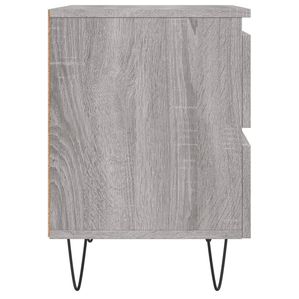 Graue Nachttische Deda 40x35x50cm (2 St. Sonoma Holz)