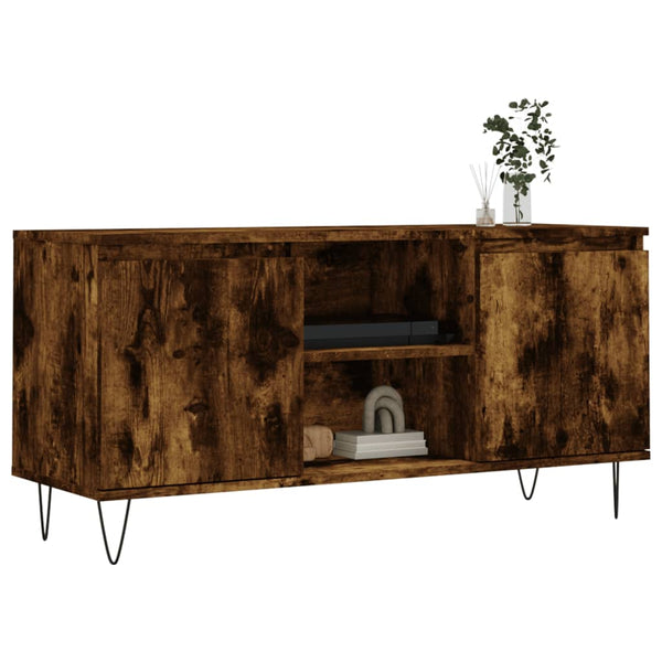 TV-Möbel Dolj aus Räuchereiche 104x35x50cm (Holz)