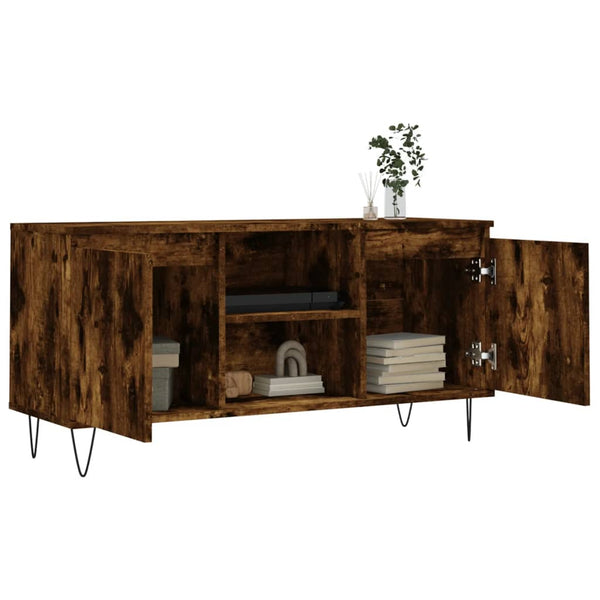 TV-Möbel Dolj aus Räuchereiche 104x35x50cm (Holz)